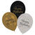 Latexballons Starlight Birthday, gold-schwarz, 27,5 cm, 6 St�ck, Happy Birthday - Happy Birthday