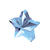 Ballongewicht Stern, Hell Blau, Gewicht ca. 170g - Hellblau