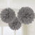 SALE Deko-Ball flauschig, silber, 40 cm, 3 Stck