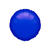 Folienballon Rund Metallic Blau, ca. 45 cm