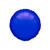 SALE Folienballon Rund Metallic Blau, ca. 45 cm