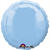 SALE Folienballon Rund Irisierend Hellblau, ca. 45 cm