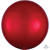 Folienballon Orbz Uni, rot, ca. 40 cm - Kugelballon rund - Rot