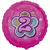 SALE Folienballon Pink Flowers 2, 45 cm