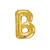 Folienballon Buchstabe B, gold, 93x86 cm - Buchstabe: B