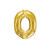 Folienballon Buchstabe O, gold, 66x83cm - Buchstabe: O