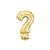 SALE Folienballon Symbol ?, gold, 55x91cm - Symbol: ?