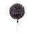 Folienballon Sparkle Pink Happy-Birthday / Herzlichen Glückwunsch, ca. 45 cm - Folienballon Sparkling Pink HB