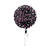 Folienballon Sparkle Pink Happy-Birthday / Herzlichen Glckwunsch, ca. 45 cm