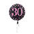 Folienballon Sparkle Pink 30th, ca. 45 cm - Folienballons Sparkling 30. Geburtstag Pink
