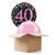 Ballongrsse Sparkle Pink 40th, 2 Ballons