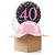 Ballongrsse Sparkle Pink 40th, 3 Ballons