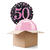 Ballongrsse Sparkle Pink 50th, 2 Ballons