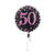 Folienballon Sparkle Pink 50th, ca. 45 cm