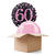 Ballongrsse Sparkle Pink 60th, 2 Ballons