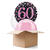 Ballongrsse Sparkle Pink 60th, 3 Ballons