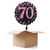 Ballongrsse Sparkle Pink 70th, 1 Ballon