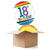 Ballongrüsse Happy-Birthday / Herzlichen Glückwunsch Rainbow 18th, 2 Ballons
