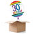 SALE Ballongrsse Happy-Birthday / Herzlichen Glckwunsch Rainbow 30th, 1 Ballon