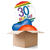 SALE Ballongrsse Happy-Birthday / Herzlichen Glckwunsch Rainbow 30th, 3 Ballons