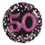Folienballon Sparkling Pink 50th, ca. 81 cm - Folienballons XL Sparkling 50. Geburtstag Pink