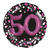 Folienballon Sparkling Pink 50th, ca. 81 cm - Folienballon XL Sparkling 50. Geburtstag Pink