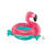 Folienballon Flamingo Schwimmreifen, 76x68 cm
