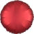 Folienballon Rund Satin Rot, ca. 43cm - Rot