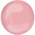 Folienballon Orbz Uni, rosa, ca. 40 cm - Kugelballon rund - Rosa