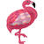 Folienballon Pinker Flamingo, 71 x 83 cm