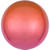 Folienballon Orbz, Verlauf rot-orange, Ø 40 cm - Rot - Orange