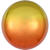Folienballon Orbz, Verlauf gelb-orange, Ø 40cm - Gelb - Orange