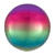 Folienballon Orbz, Verlauf Regenbogen, Ø 40 cm - Regenbogen