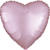 Folienballon Herz Satin Pastel Pink, ca. 43cm - Pastell Pink