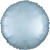 Folienballon Rund Satin Pastel Blau, ca. 43cm - Pastell Blau