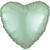 Folienballon Herz Satin Mintgrün, ca. 43cm - Mintgrün