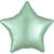 Folienballon Stern Satin Mintgrün, ca. 43cm - Mintgrün