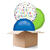 NEU Ballongre Konfetti Birthday Alles Gute, 3 Ballons