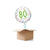 Ballongre Konfetti Happy Birthday 80, 1 Ballon