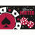 SALE Einladungskarten Poker Spiel, 8 Stck