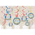 SALE Girlande Bright Birthday spiralfrmig, 12 St. - Girlande Swirls Konfetti Bright