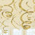 Deko Girlande Swirls, gold, 12 Stck, 55 cm