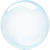 Luftballon Seifenblase Crystal Clearz, ca. 28cm, Kristall-Blau - Blau