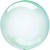 Luftballon Seifenblase Crystal Clearz, ca. 28cm, Kristall-Grün - Grün