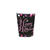 Becher, recycelbar aus Pappe, Sparkling pink, 266 ml, 8 Stk. - Becher Sparkling Pink HB