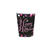 Becher, recycelbar aus Pappe, Sparkling pink, 266 ml, 8 Stk. - Becher Sparkling Pink HB