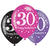 Luftballons Sparkling pink 30, 6 Stück, 27cm - Luftballons Sparkling 30. Geburtstag Pink