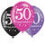 Luftballons Sparkling pink 50, 6 Stck, 27cm - Luftballons Sparkling 50. Geburtstag Pink