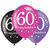 Luftballons Sparkling pink 60, 6 Stck, 27cm - Luftballons Sparkling 60. Geburtstag Pink