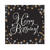 Servietten Sparkling Birthday, 33 cm, 16 Stck - Serviette Sparkling Gold HB